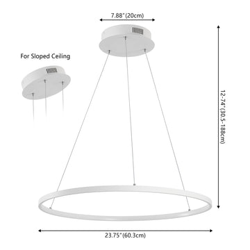 Brice Modern Contemporary Iron Integrated LED Pendant